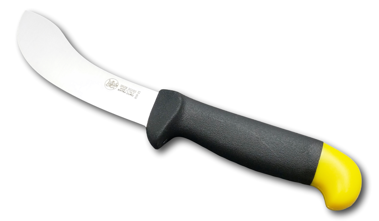 BLUE FARM | Due Buoi knives. 819 Ergonomic butcher knife for skinning, Model chosen: Skinning butcher knife mm 150