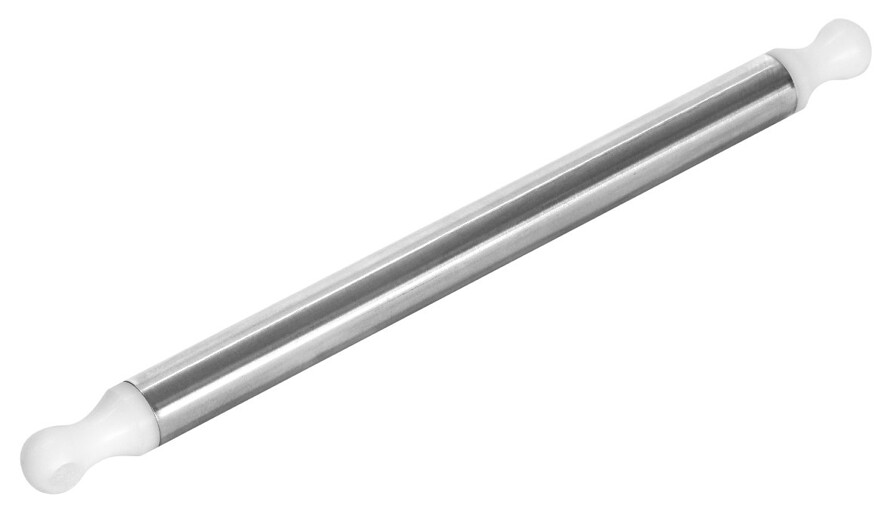 BLUE FARM | Lilly. Stainless steel rolling pin for pizza and pasta. Available in 2 models, The chosen size is with: diameter Ø 3 cm and length 45 cm