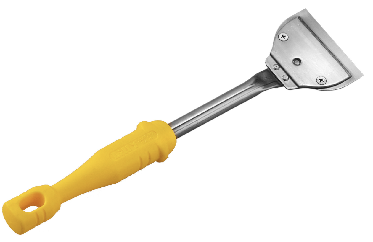 BLUE FARM | Lilly. St steel scraper for grills and plates and spare parts, The size chosen is: for the scraper cm 9 x 35 h