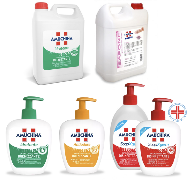 BLUE FARM | Amuchina. Soaps, anti-odour, disinfectants, sanitizers