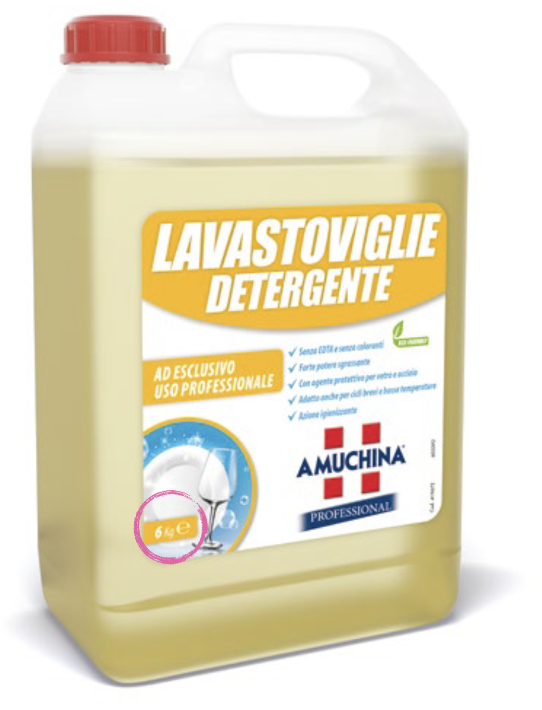 BLUE FARM | Amuchina. Medium / soft water dishwasher detergent - 6 kg
