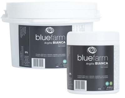 BLUE FARM | kalindra.it. 500 gr White Clay Kaolin. 100% natural micronised and over ventilated. External use