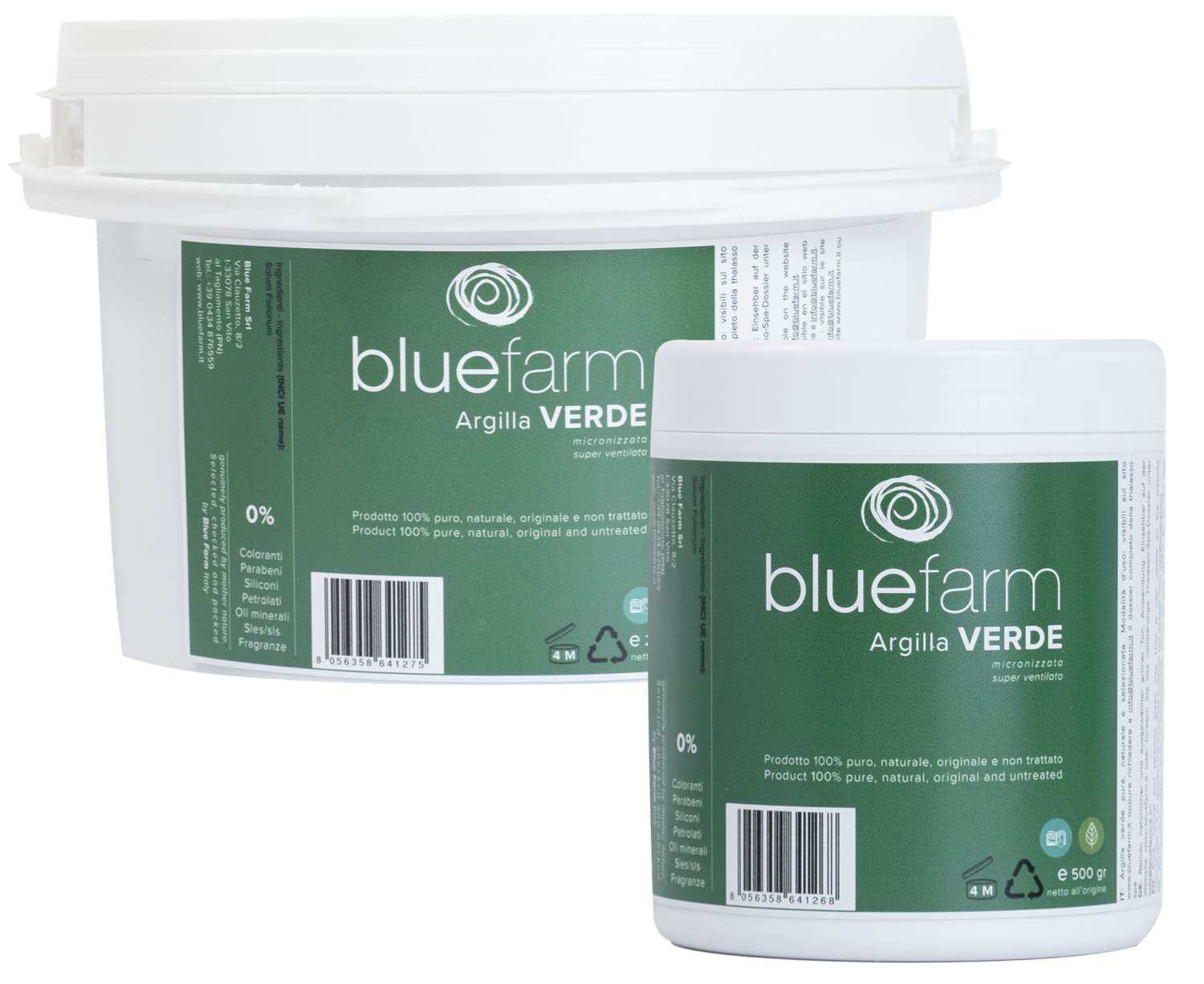 BLUE FARM | kalindra.it. Green Clay solum follonum 100% natural. External use