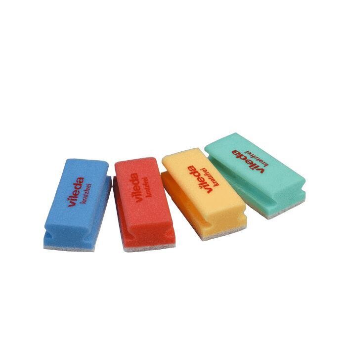 BLUE FARM | Vileda Professional. Glitzi Scratchproof. Abrasive sponges. Foam backing. Kit 10 pieces