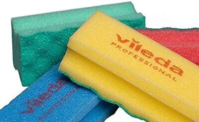 BLUE FARM | Vileda Professional. Puractive: the sponge 3 times more performing. 4 colours. Kit 10 pieces
