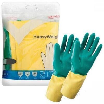 BLUE FARM | Vileda Professional. HeavyWeight: Extra-strong 3-layer latex-neoprene glove. 10 pairs (20 gloves)