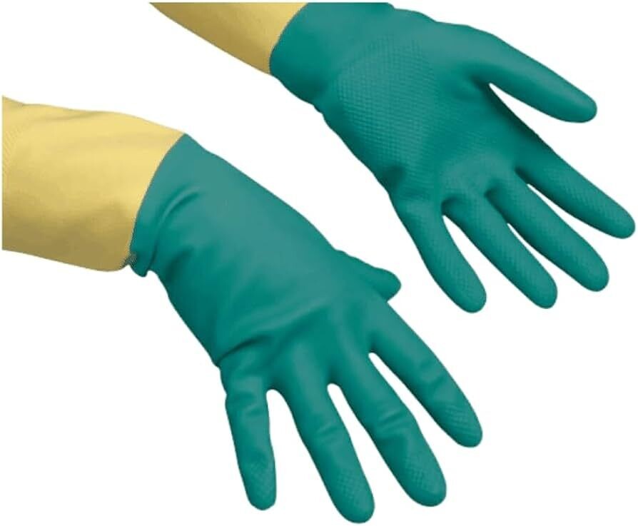 BLUE FARM | Vileda. Heavy Weight: extra resistant latex-neoprene glove.  1 pair (2 gloves)