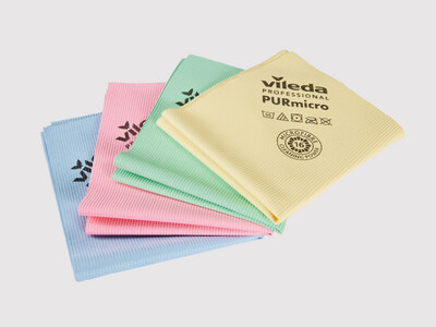 BLUE FARM | Vileda. PURmicro: microfibre cloth with polyurethane layer