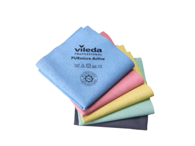 BLUE FARM | Vileda PURmicro Active: microfibre cloth with polyurethane