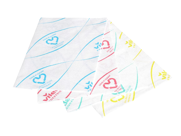 BLUE FARM | Vileda Professional. r-MicronSolo: disposable cloth with recycled materials. Dim.: cm 30 x 40