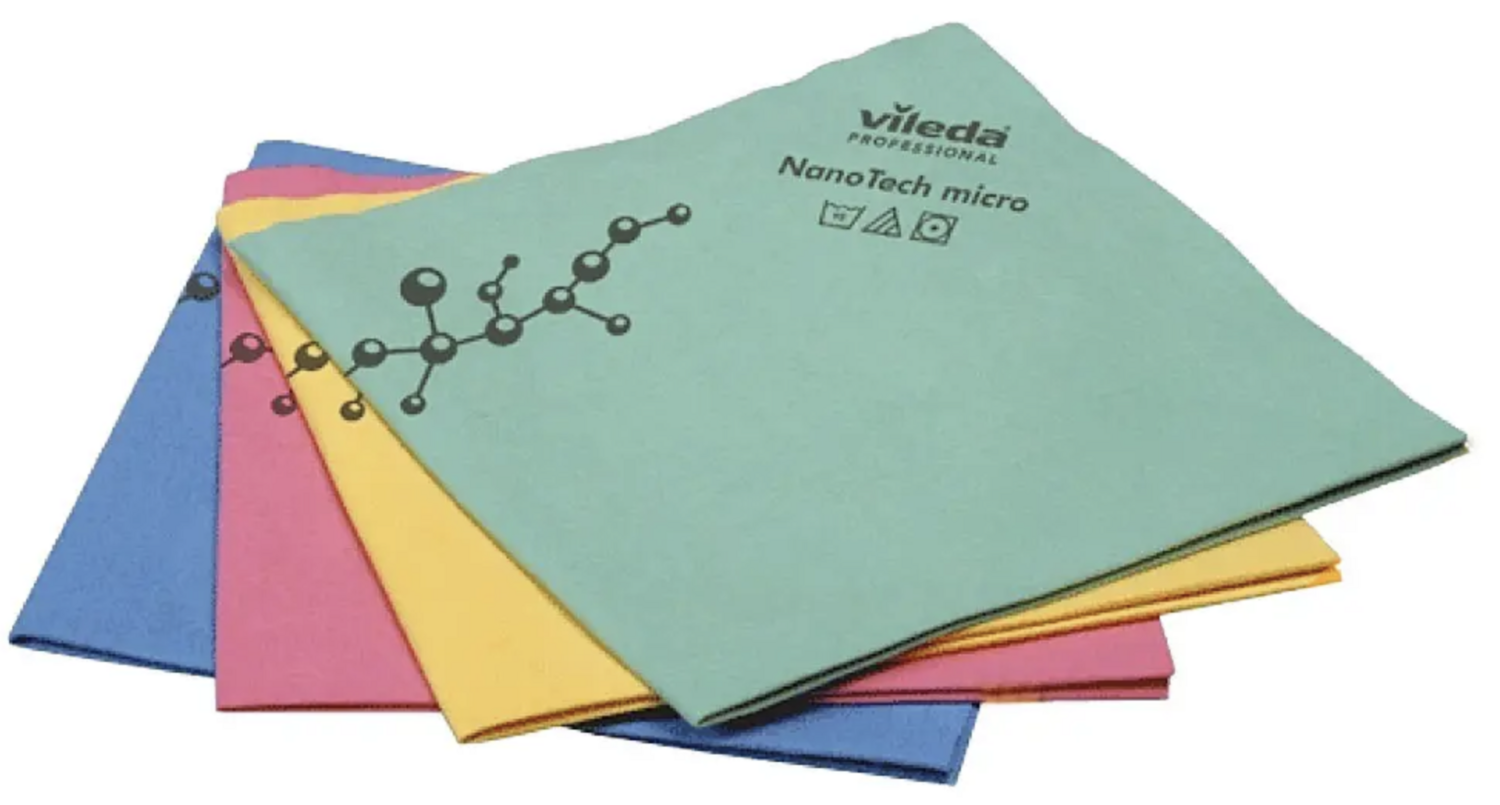 BLUE FARM | Vileda. r-NanoTech micron. TNT microfibre cloth. Eco Friendly