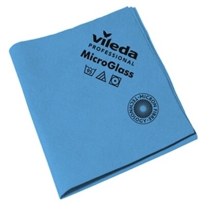 BLUE FARM | Vileda Professional. r-PannoBlu micro: microfibre cloth for surfaces. Cm 40 x 50. 5-piece kit