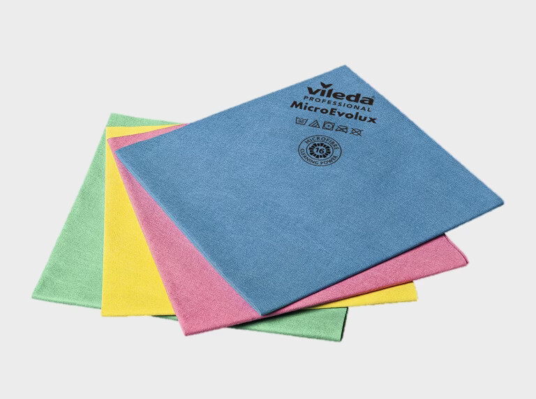 BLUE FARM | Vileda. MicroEvolux: 100% microfibre cloth - Evolon technology