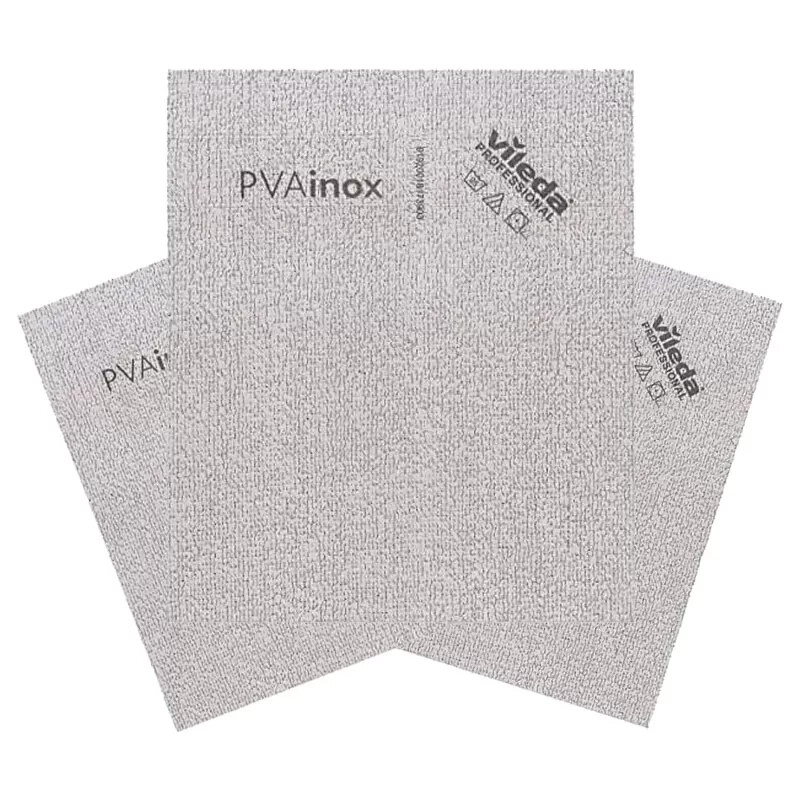 BLUE FARM | Vileda Professional. PVAinox: Der Verbündete für die Reinigung von Stahloberflächen cm 35 x 44. Kit 5 Stücke