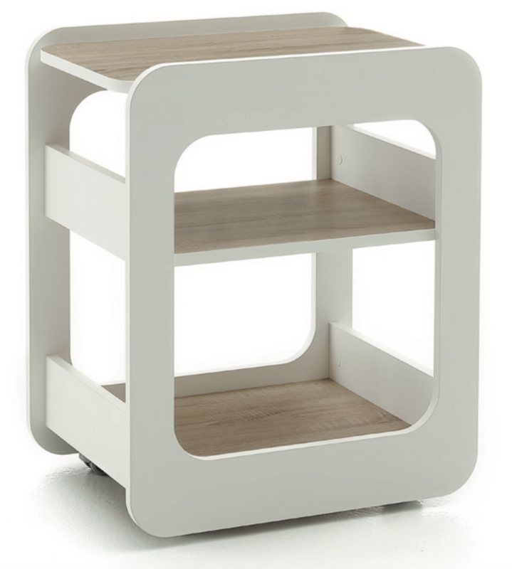 BLUE FARM | Vismara. Creo. Trolley with 3 shelves. 3 finishes available
