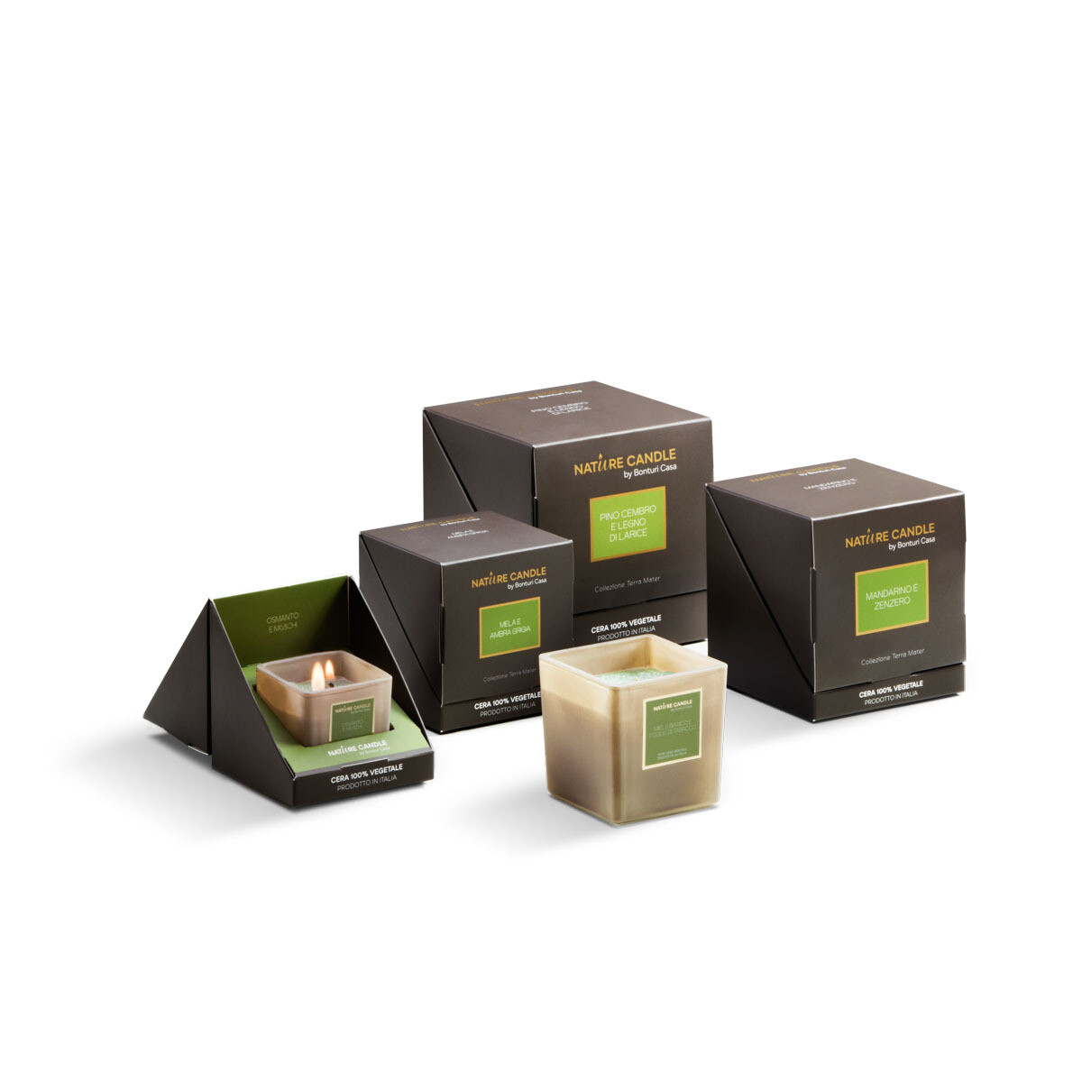 KALINDRA | Bonturi. Terra Mater Line: Luxury candles. White honey and tobacco leaves