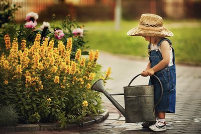 For watering