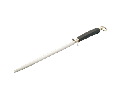 BLUE FARM | Due Buoi knives. 672P. Chrome-plated knife and blade sharpener, heavy and with black handle