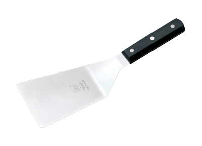 BLUE FARM | Due Buoi knives. 806GO. Steel hamburger spatula. Large POM handle