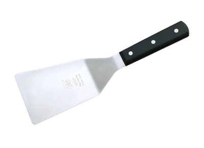 BLUE FARM | Due Buoi knives. 806BHSD. Hamburger-Spatel aus Stahl. Großer POM-Griff
