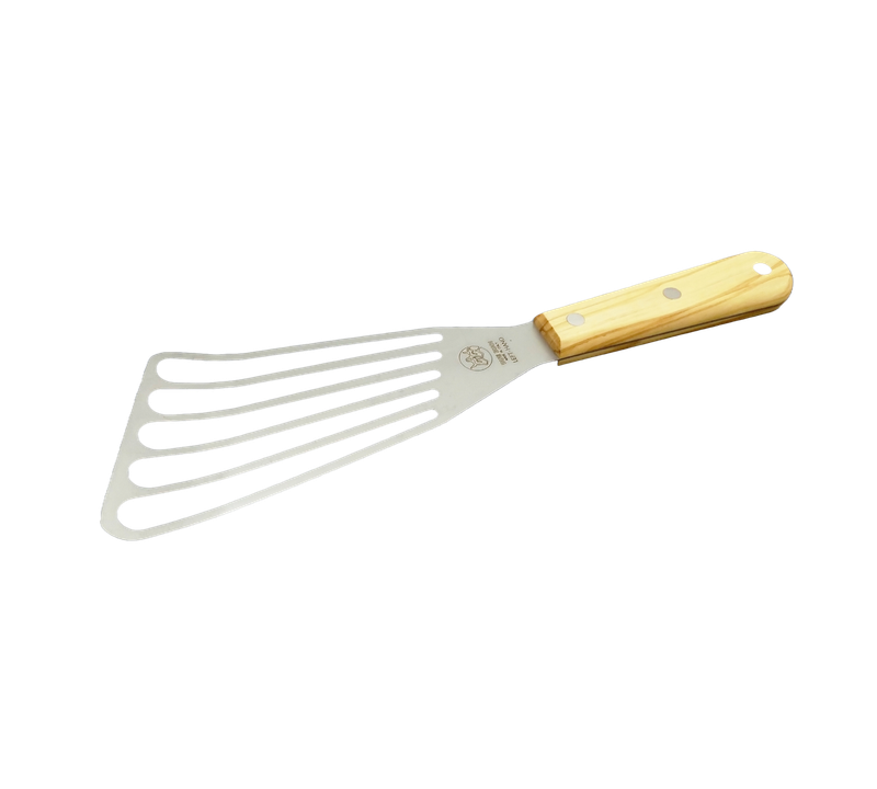 KALINDRA | Due Buoi knives. 805SX. Stainless steel frying spatula. For left-handed people
