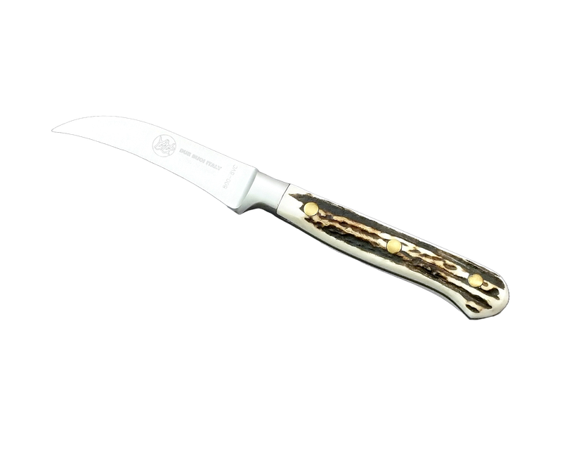 BLUE FARM | Due Buoi knives. 800/8. Cuchillo de pelar forjado de chef curvo. Acero inoxidable. 3 modelos disponibles
