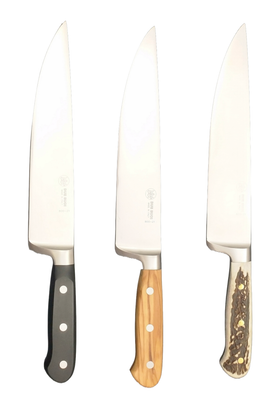 BLUE FARM | Due Buoi knives. 800/21. Forged tri-cutting chef&#39;s knife. Stainless steel. 3 models available