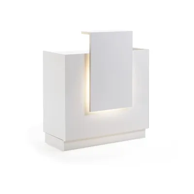 BLUE FARM | Vismara. Light Desk. Mobile reception espositivo disponibile in 3 modelli.