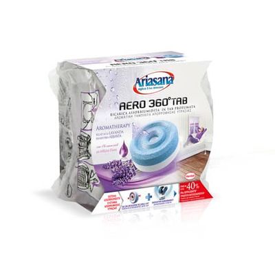 Profumatori e mangiaumidit Ariasana Aero 360 ricarica tab lavanda 450 g. bianco/blu - 2631296