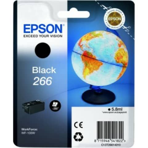 Cartuccia inkjet ink pigmentato blister RS 266 Epson nero C13T26614010