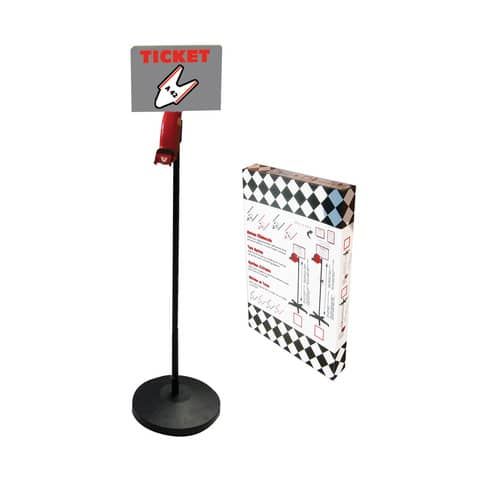 Kit eliminacode PRINTEX base  30 cm H. 120 cm nero/rosso + rotolo 2000 tickets bianchi - TR/PIA N K