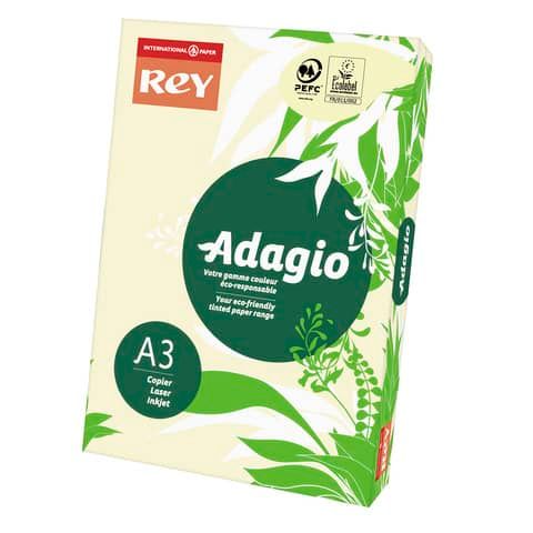 Carta colorata A3 Sylvamo Rey Adagio 160 g/m avorio 93 - Risma da 250 fogli - ADAGI160X486
