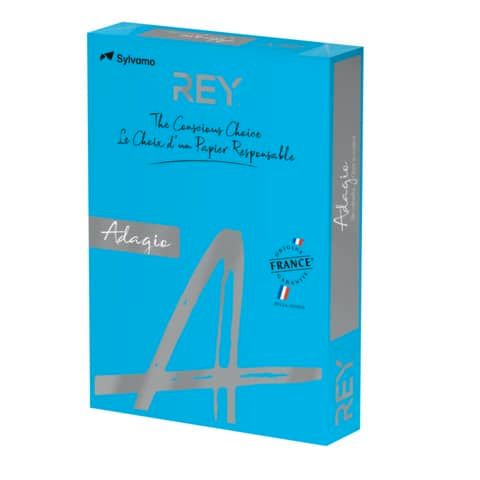 EC - Carta colorata A4 Sylvamo Rey Adagio 160 g/m blu intenso 51 - Risma da 250 fogli - ADAGI160X470
