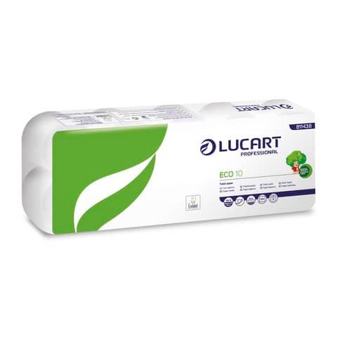 Carta igienica Lucart Eco comoda 10 2 veli 10 rotoli da 200 strappi - 811438P