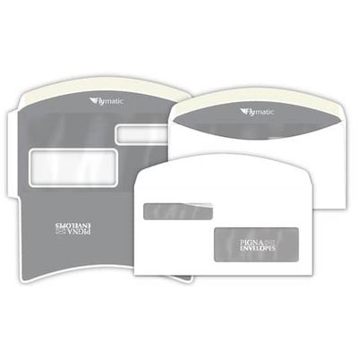 Buste con 2 finestre Pigna Envelopes FLY-Matic 2 80 g/m 115x230 mm bianco conf. 1000 - 0224302