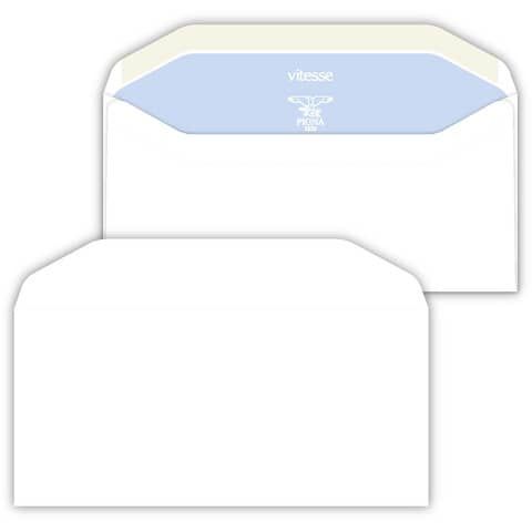 Buste senza finestra Pigna Envelopes Silvermatic 80 g/m 110x230 mm bianco conf. 500 - 0388763