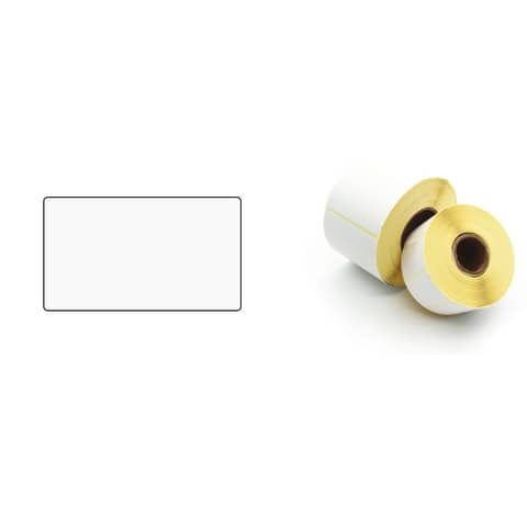 Etichette ad. in rotoli per stampanti trasf. termico diretto Printex 50x30 mm bianco removibile  5000 pezzi - ETT5030