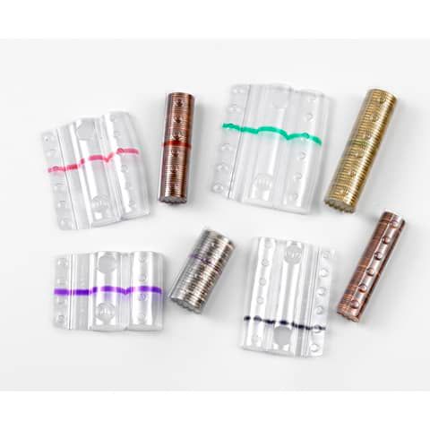 Blister per monete HolenBecky 2 euro capacit 25 monete plastica trasparente confezione da 100 blister - 8007TRBC