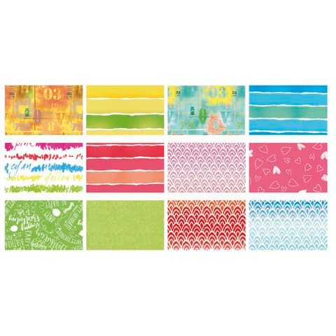 Carta regalo piegata Rex-Sadoch Raso Tendenze Fiori 70x100 cm assortiti Conf. 100 pezzi - R4412GEN