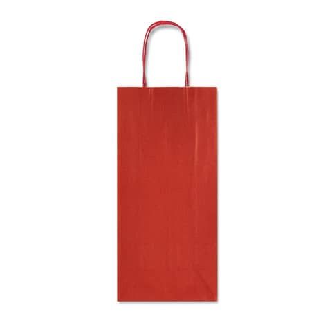 Sacchetti da regalo Rex-Sadoch Allegra tinta unita Dark 14x8,5x39 cm rosso conf. da 25 - SDF12-551