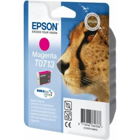 Cartuccia inkjet ink pigmentato Ghepardo T0713 Epson magenta C13T07134012