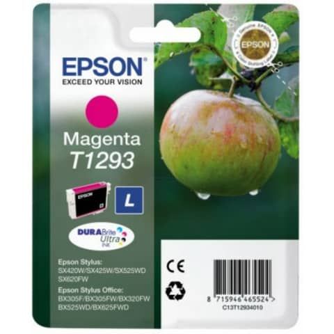 Cartuccia inkjet ink pigmentato Mela T1293 Epson magenta C13T12934012