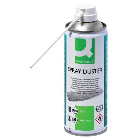 Bomboletta di aria compressa Q-Connect utilizzabile in verticale priva di HFC 400 ml - KF04499