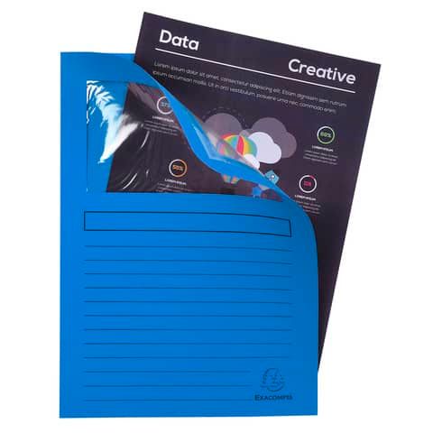 Cartelline con finestra Exacompta Forever A4 cartoncino 120 g/m assortiti  conf. da 100 - 50100E