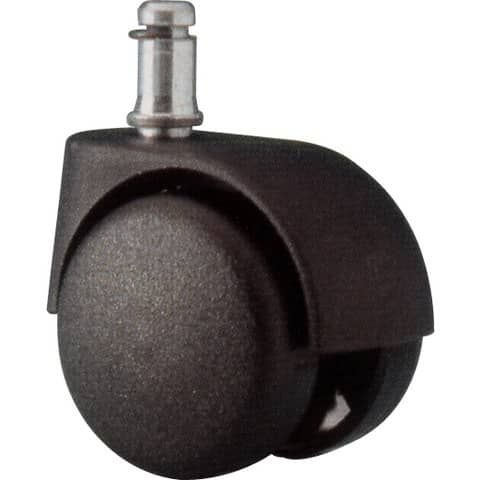 Set 5 ruote per sedie Unisit nylon nero ACCRUC5