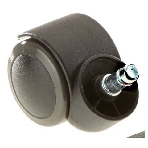 Set 5 ruote per sedie Unisit gommate nero ACCRUG5