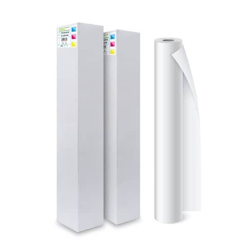 Rotoli carta plotter Rotolificio Pugliese pura cellulosa opaca Cristal 60 g/mq 91,4 cm x 50 m - conf. 4 pz 91P46Q