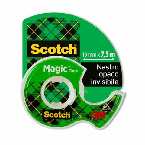 Nastri adesivo trasparente Scotch Magic? 810 19 mm x 7,5 m in minichiocciola trasparente 7100086322