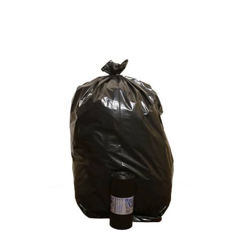 Sacchi per immondizia Rolsac Quality 90x120 cm - 130 L - 50my nero Rotolo 10 pezzi - 21130-1