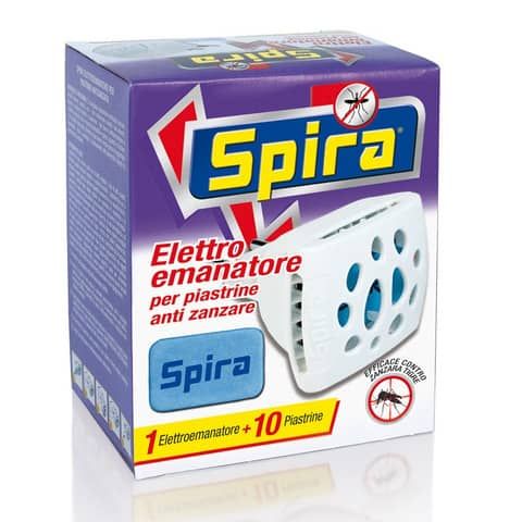 Elettroemanatore per piastrine antizanzare Spira - fornelletto + 10 piastrine - 10139